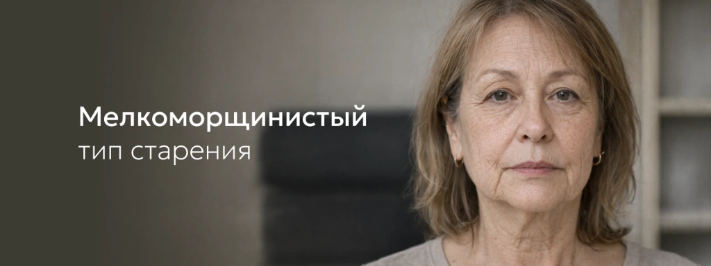 Мелкоморщинистый тип старения Одри Хепберн