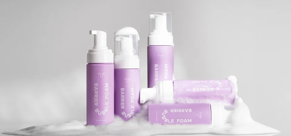 Пенка для умывания Barrier Bubble Foam THE U для мягкого очищения