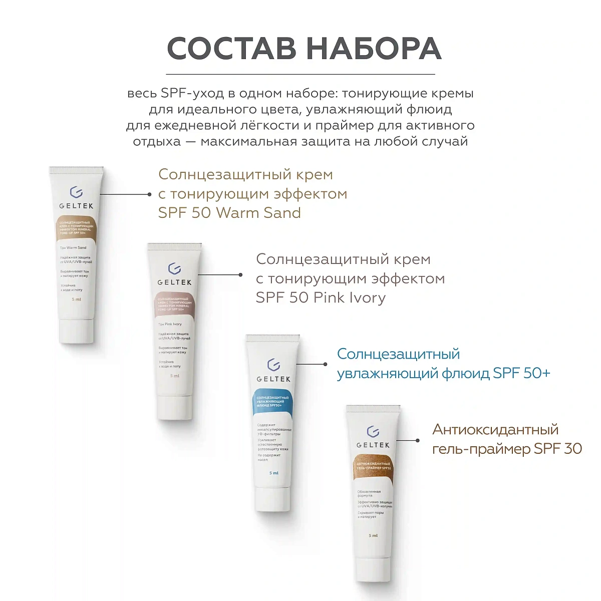Набор миниатюр SPF Гельтек 3