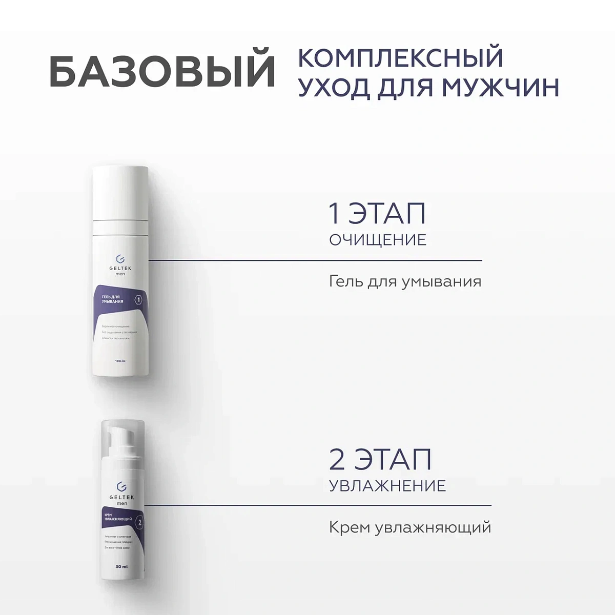 Гель для умывания Geltek Men 3