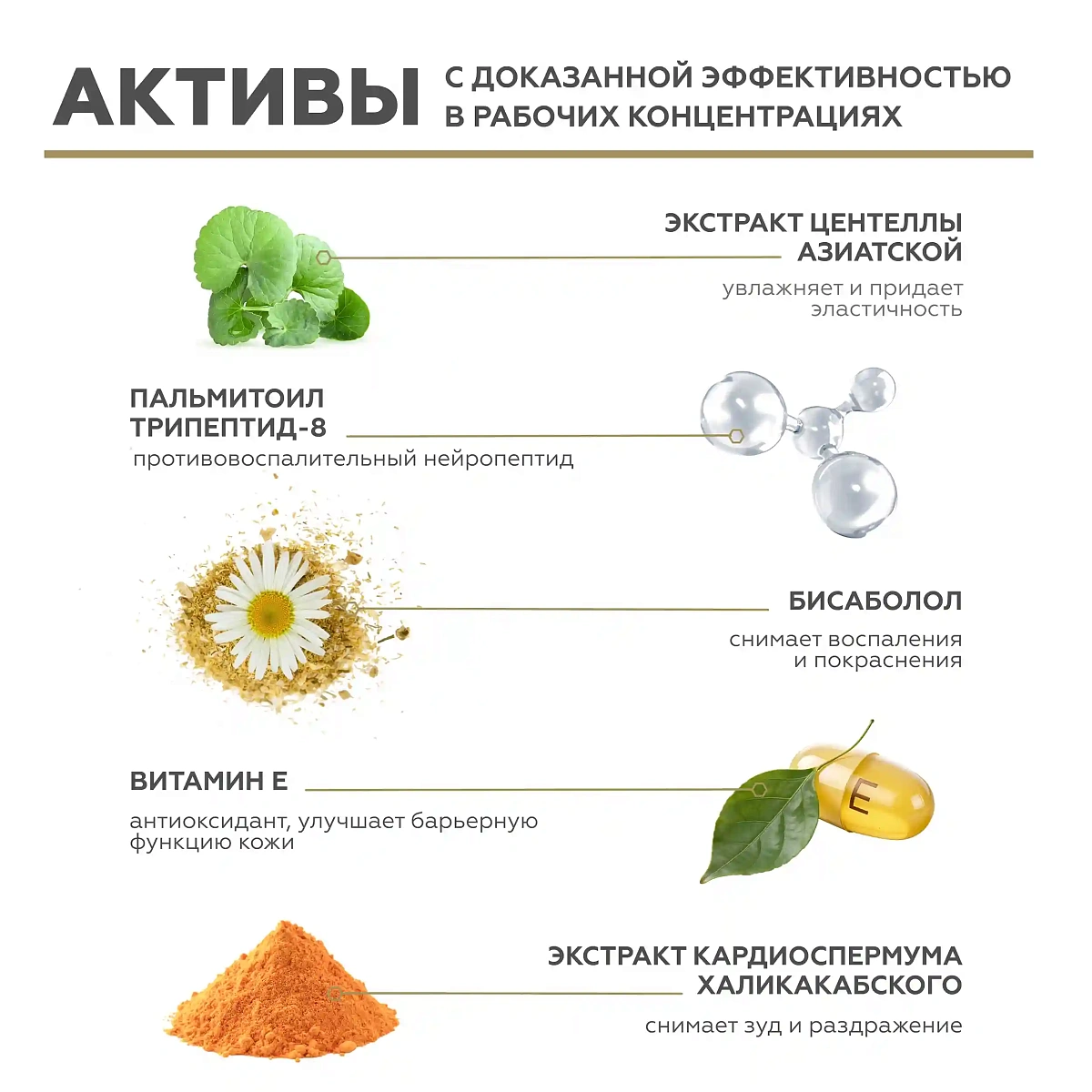 Флюид для чувствительной кожи Antiredness Gold 6