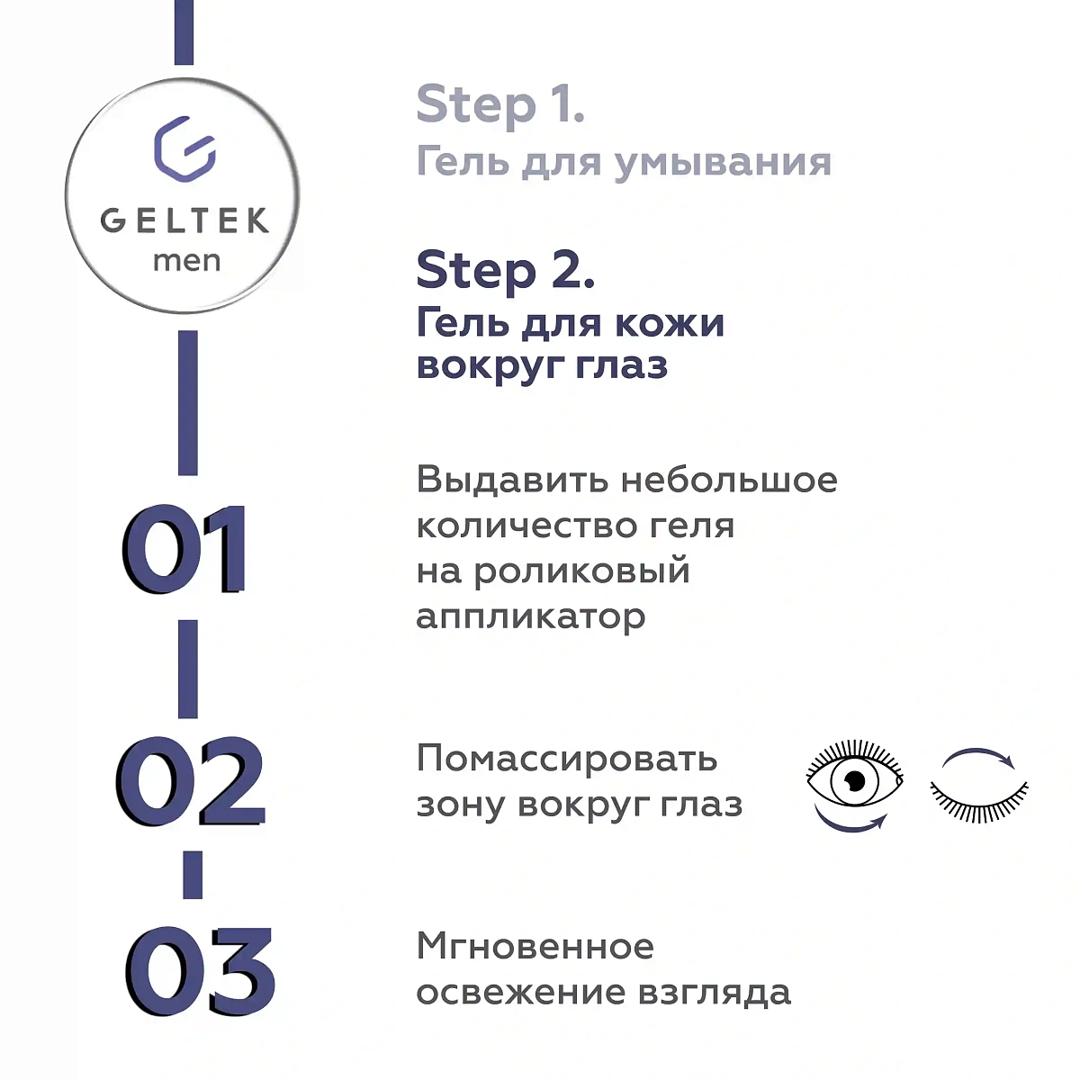 Гель для кожи вокруг глаз Geltek Men 5